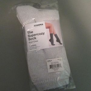 2 pack - Sonoma Super Cozy Socks Sizes 9-11 NWT